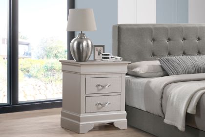 Glory Furniture Lorana G6500-N Nightstand , Silver Champagne