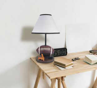 15.75"H FOOTBALL RESIN TABLE LAMP (1PC/CTN) (0.85/4.40)