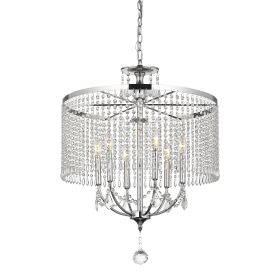 6 - Light Dimmable Crystal Chandelier