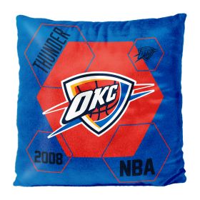 Thunder OFFICIAL NBA "Connector" Double Sided Velvet Pillow; 16" x 16"