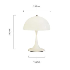 Vintage Mushroom Table Lamp Ornament Light for Livingroom Bedside Minimalist Home Decor Desk Lamp Office Study Reading Lighting