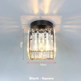 Home Decor Led Lights Crystal Ceiling Lamps Plafonnier Luminaria De Teto Para Sala Round Square Chandelier for Living Room Porch