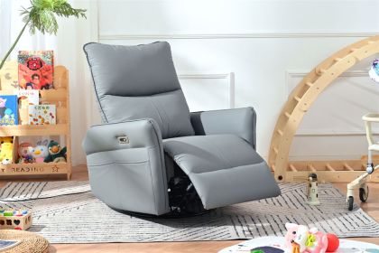 Power Swivel Rocker Recliner Chair for Adults, 270° Swivel Rocking Recliner Chair,Electric Small Recliners for Small Spaces