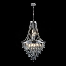 Chromium color Crystal Chandeliers,Large Contemporary Luxury Ceiling Lighting (Bulb Not Included)