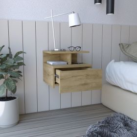 Floating Nightstand Flopini, One Drawer, Macadamia Finish