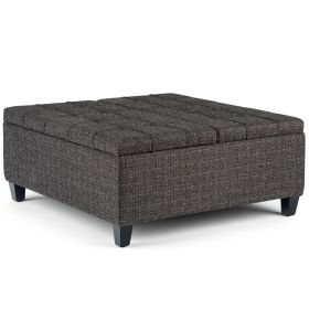 Harrison - Coffee Table Storage Ottoman - Ebony