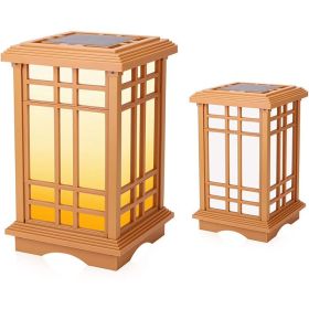 Techko Solar Zen Lantern – Amber or White Light (15.6"high)